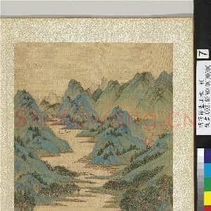 明居节画山水 册 桃花寻源|2幅|28.3 MB|高清下载