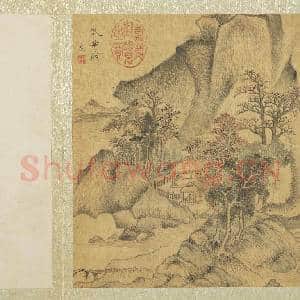 明赵左山水 册 仿王蒙山水|4幅|44.7 MB|高清下载