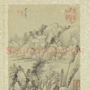 明董其昌画舟行十景 册 茂林迭嶂|4幅|49.14 MB|高清下载
