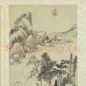 明董其昌画舟行十景 册 河岸村居|5幅|65.53 MB|高清下载