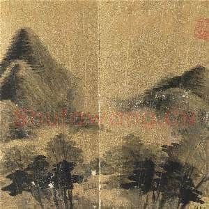 明董其昌便面画册 册 溪山疏树|2幅|28.42 MB|高清下载