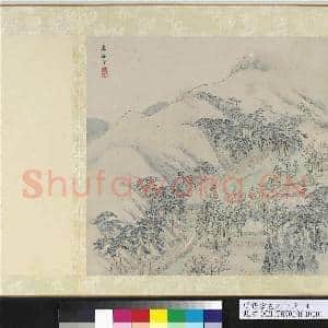 明张宏包山十景 册 翠峰寺|1幅|12.77 MB|高清下载