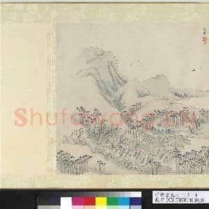 明张宏包山十景 册 甪里|1幅|12.47 MB|高清下载