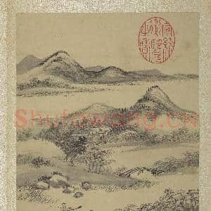 清王翚画山水 册 柳桥通幽|3幅|35.11 MB|高清下载