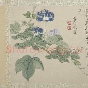 清恽寿平画花卉 册 牛郎花|3幅|30.32 MB|高清下载