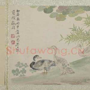 清恽寿平画花卉 册 临沈周画鹅|3幅|29.67 MB|高清下载