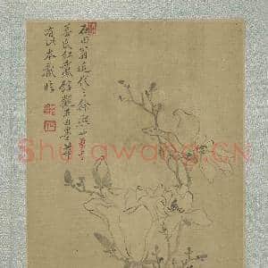 清恽寿平画花卉 册 木兰|3幅|32.94 MB|高清下载