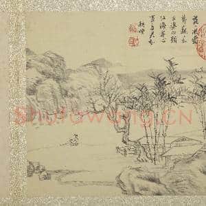 清恽寿平画山水 册 乔林修竹|3幅|31.3 MB|高清下载