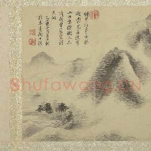 清恽寿平画山水 册 米家山水|3幅|31.24 MB|高清下载
