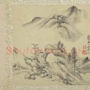 清恽寿平画山水 册 重山云水|3幅|31.8 MB|高清下载