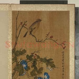 清马元驭画花卉 册 牵牛雀鸟|1幅|11.72 MB|高清下载