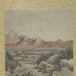 清允禧山水 册 晴溪花柳|3幅|33.21 MB|高清下载