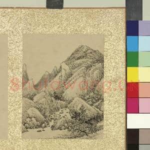清允禧山水 册 虹梁夹涧|1幅|11.53 MB|高清下载