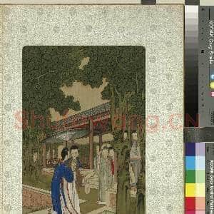 清焦秉贞画仕女图 册 梧阶夜雨|1幅|13.4 MB|高清下载