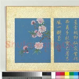 清蒋廷锡画群芳撷秀 册 碧桃|1幅|10.09 MB|高清下载