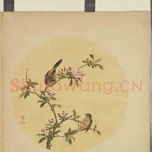 清蒋廷锡画花鸟 册 贴梗海棠|1幅|9.28 MB|高清下载
