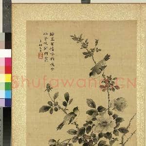 清蒋廷锡仿宋人花鸟 册 月季山鸟|1幅|11.63 MB|高清下载