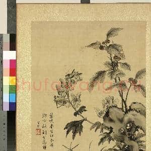 清蒋廷锡仿宋人花鸟 册 蟋蟀|1幅|11.86 MB|高清下载