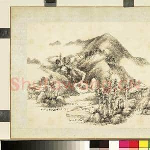 清弘旿画山水(二)册 寒林深坞|1幅|9.7 MB|高清下载