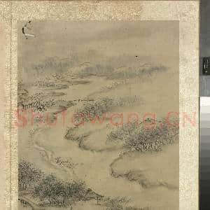 明张经画山水 册 柳风归牧|1幅|11.88 MB|高清下载