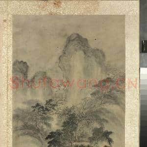 明张经画山水 册 高峰绿阴|1幅|11.64 MB|高清下载