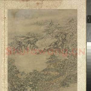 明张经画山水 册 层楼高会|1幅|12.38 MB|高清下载
