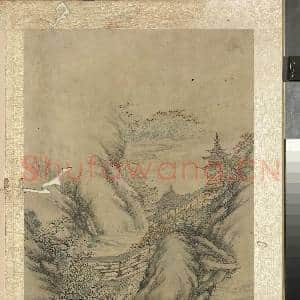 明张经画山水 册 连廊迭楼|1幅|12.17 MB|高清下载