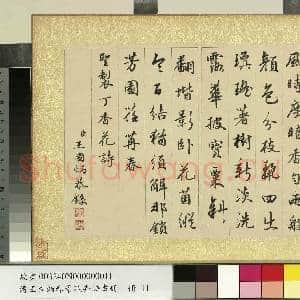清王图炳春景花卉诗画册 册 书御制丁香诗|1幅|10.72 MB|高清下载