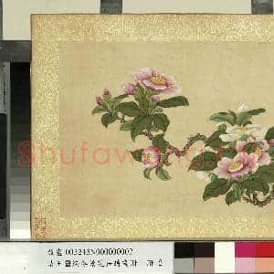 清王图炳冬景花卉诗画册 册 山茶|1幅|11.55 MB|高清下载