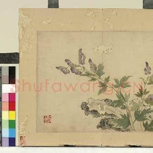 清陈书摹古 册 奇石花卉|1幅|7.4 MB|高清下载