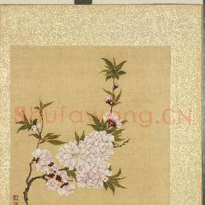 清邹一桂花卉画册 册 碧桃|2幅|22.64 MB|高清下载