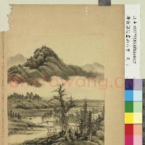 清强国忠画山水甲 册 烟横水榭|1幅|10.46 MB|高清下载
