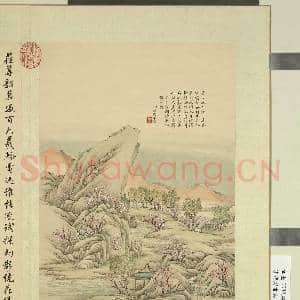 清蒋溥画御制诗意(一)册 落花流水篇|2幅|19.91 MB|高清下载