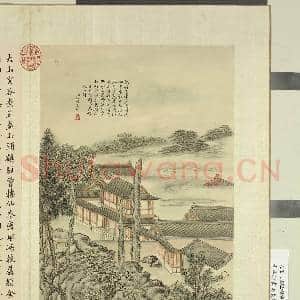 清蒋溥画御制诗意(二)册 瀛台木变石歌|2幅|21.8 MB|高清下载