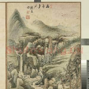 清李世倬画山水 册 扁舟夕照|1幅|12.68 MB|高清下载