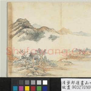 清董邦达画山水 册 烟溪林峦|1幅|12.97 MB|高清下载