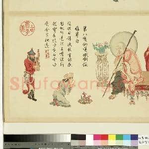 清庄豫德摹贯休补卢楞伽十八应真.册.嘎纳嘎巴萨尊者故画|3幅|27.52 MB|高清下载