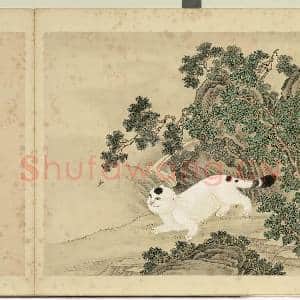清杨大章仿刁光胤写生.册.柏木山猫故画|1幅|10.97 MB|高清下载