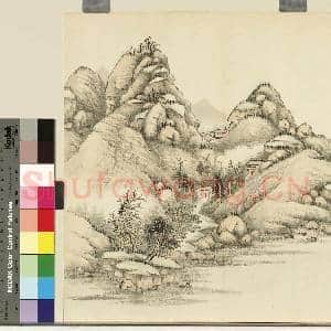 清胡桂春台积翠.册.平湖翠岭故画|1幅|10.67 MB|高清下载