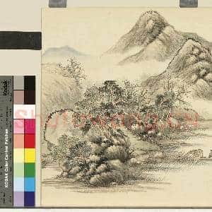 清胡桂春台积翠.册.芦岸钓艇故画|1幅|11.16 MB|高清下载