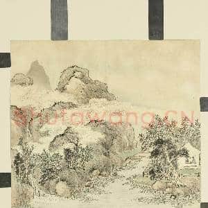 清胡桂夏甸含熏.册.云山荷塘故画|1幅|8.76 MB|高清下载
