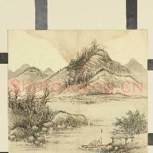 清胡桂冬岩贞静.册.孤舟虚亭故画|1幅|8.77 MB|高清下载