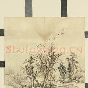 清胡桂冬岩贞静.册.枯林飞雁故画|1幅|8.28 MB|高清下载