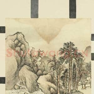 清胡桂冬岩贞静.册.松涧幽居故画|1幅|9 MB|高清下载