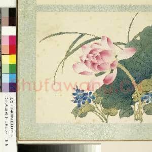 清沈振麟绘十二月花神.册.莲花故画|1幅|9.41 MB|高清下载