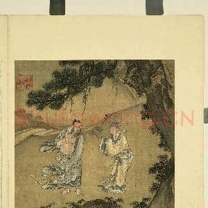 清王仲谦仙真童子册.册.八仙－吕洞宾汉钟离故画|2幅|18.1 MB|高清下载