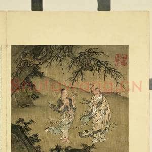 清王仲谦仙真童子册.册.八仙－蓝釆和张果老故画|1幅|9.57 MB|高清下载