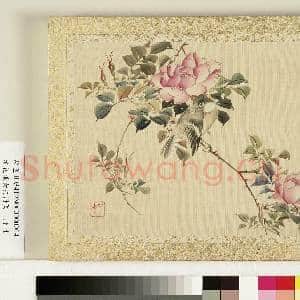 清花蹊女史册页.册.桃花黄鹂故画|3幅|28.17 MB|高清下载