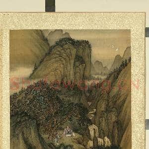 清金玠寿同山岳.册.松下赏瀑故画|1幅|10.88 MB|高清下载
