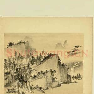 清佟毓秀山水.册.高阁静坐故画|1幅|9.47 MB|高清下载